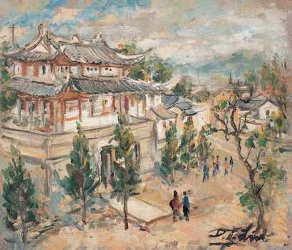 林达川 1980年作 庭院